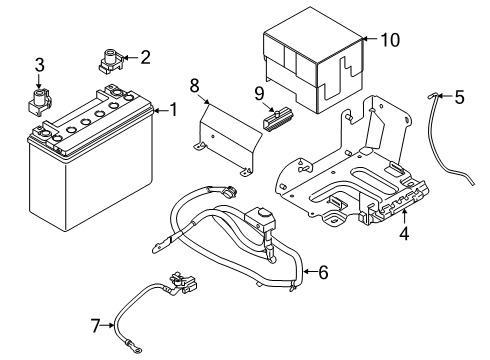 2016 BMW i8 Battery Breather Hose Diagram for 61217632601