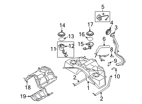 2009 Infiniti G37 Fuel Supply Coupe/Convertible Gas Cap Diagram for 17251-JL60A