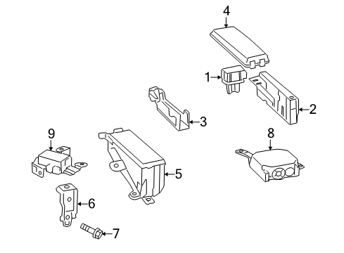 2013 Lexus IS350 Electrical Components Computer Assembly, Power Diagram for 89650-53120