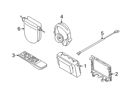 2020 Nissan Armada Entertainment System Components Cable-LVDS Diagram for 28089-6GW4A