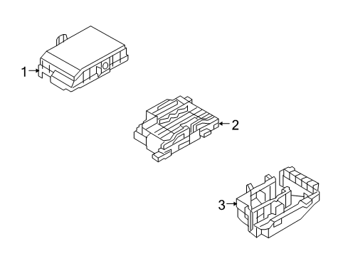 2008 Kia Rondo Electrical Components Engine Room Junction Box Body Assembly Diagram for 919501D210