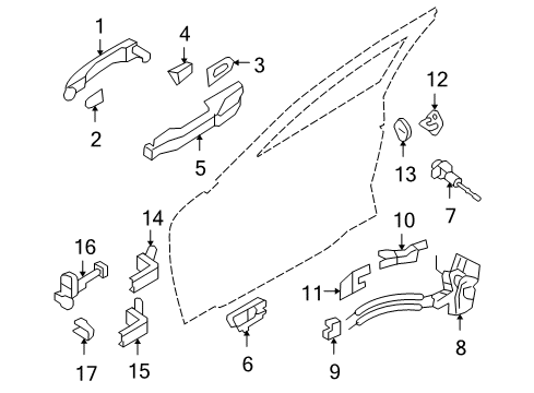 2013 Hyundai Genesis Front Door Power Window Main Switch Assembly Diagram for 93570-3M413-PR2