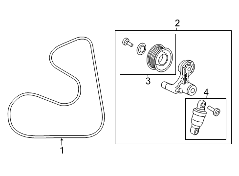 2014 Honda Accord Belts & Pulleys Belt, Acg Diagram for 31110-5A2-A01