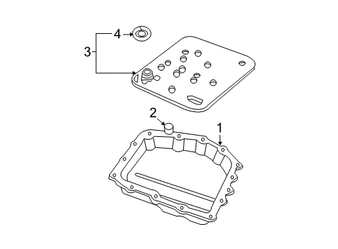 2007 Chrysler Pacifica Automatic Transmission Pan-Transmission Oil Diagram for 4800210AA