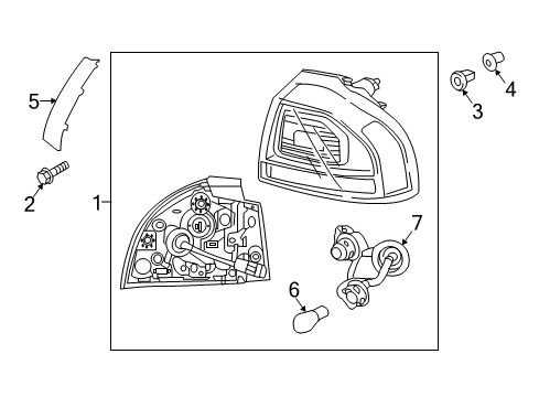 2017 Kia Niro Bulbs Flange-Housing, RH Diagram for 92440G5100