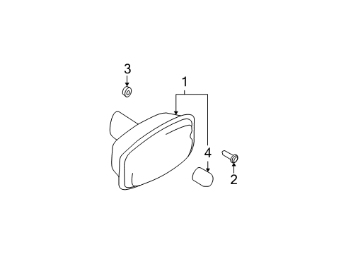 2006 Hyundai Tucson Bulbs Screw-Tapping Diagram for 1243104169
