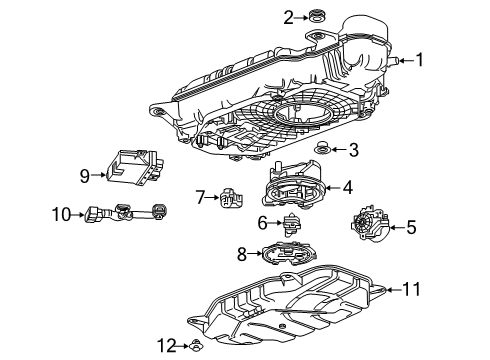 2018 Chevrolet Cruze Emission Components Pressure Sensor Diagram for 39118775