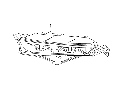 2022 Lincoln Nautilus Fog Lamps Fog Lamp Assembly Diagram for KA1Z-15200-A
