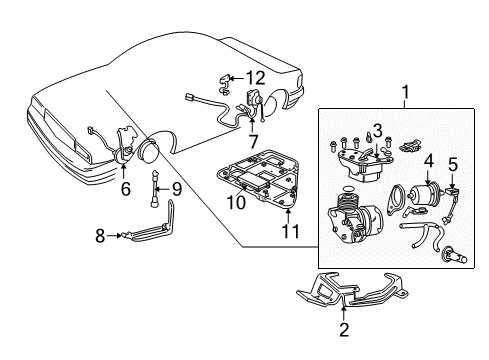 2004 Cadillac Seville Ride Control Module Asm-Electronic Suspension Control Diagram for 25726754