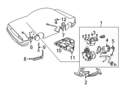 2004 Cadillac Seville Ride Control Module Diagram for 25720987