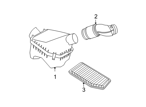 2007 Jeep Wrangler Filters Air Cleaner Hose Diagram for 4721134AG