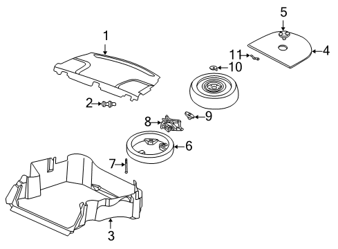 2004 Chrysler 300M Interior Trim - Rear Body Nut Diagram for 6504599