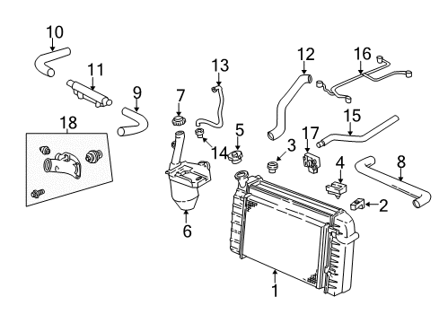 1999 Chevrolet Camaro Cooling System, Radiator, Water Pump, Cooling Fan Cooler Asm-P/S Fluid Diagram for 10417037