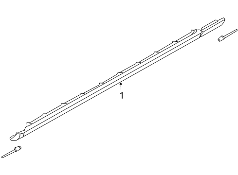 2006 Dodge Charger Exterior Trim - Pillars, Rocker & Floor CLADDING-SILL Diagram for 1JK94TZZAB