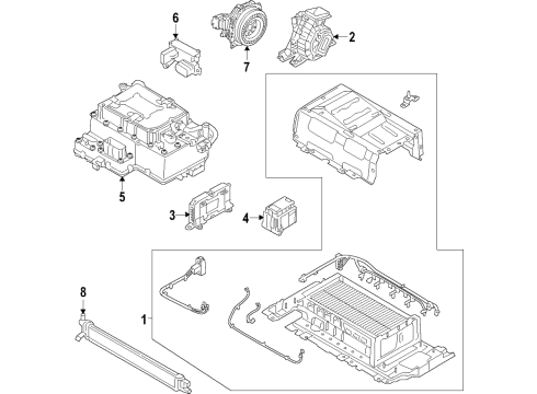 2021 Kia Niro Battery - Chassis Electrical Wiring Assembly-T/M Gnd Diagram for 91865G5510