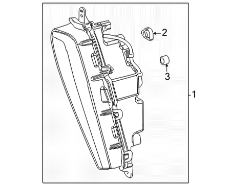 2017 Toyota Mirai Signal Lamps Signal Lamp Diagram for 81620-62030