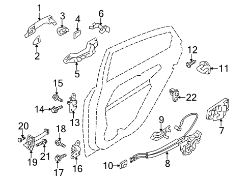 2015 Hyundai Sonata Rear Door Power Window Switch Assembly, Rear Diagram for 93580-C1100