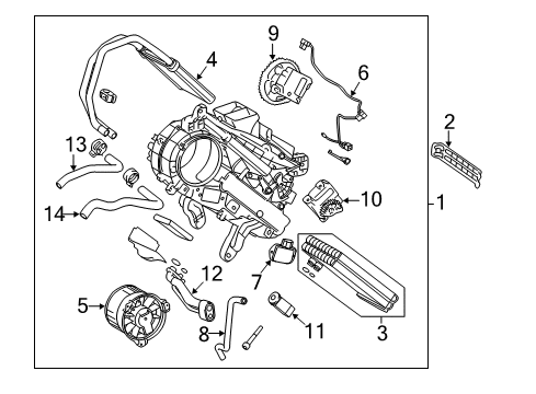 2018 Toyota Sienna Auxiliary Heater & A/C Drain Hose Diagram for 88539-08080