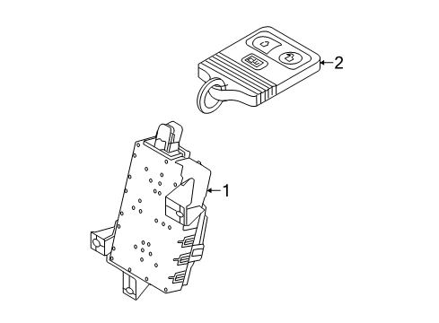 2013 Ford E-350 Super Duty Anti-Theft Components Control Module Diagram for BC2Z-15604-D