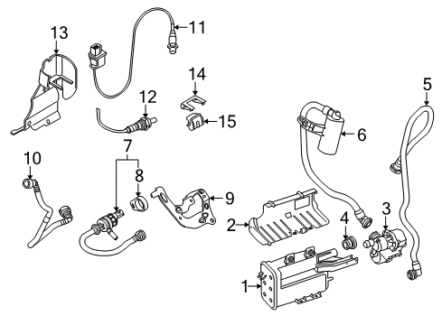 2014 Mini Cooper Powertrain Control Oxygen Sensor Diagram for 11788600992