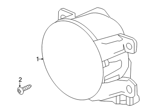 2022 Honda Civic Fog Lamps FOGLIGHT, R- FR Diagram for 33900-T20-A01