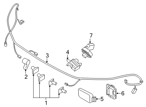 2021 Ford Explorer Cruise Control Cruise Switch Diagram for LB5Z-9C888-G