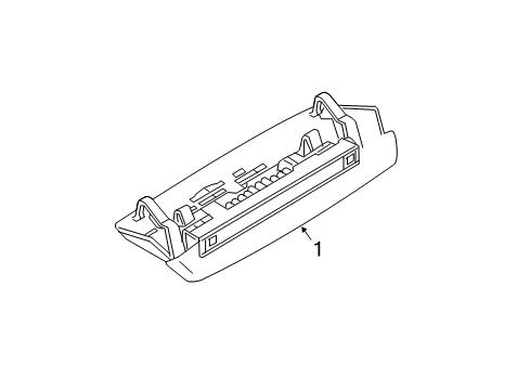 2014 Nissan Versa Note High Mount Lamps Stop Lamp Assembly-High Mounting Diagram for 26590-3WC0A