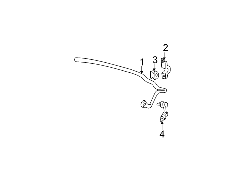 2002 Honda Civic Stabilizer Bar & Components - Rear Spring, Rear Stabilizer (13Mm) Diagram for 52300-S5D-A11