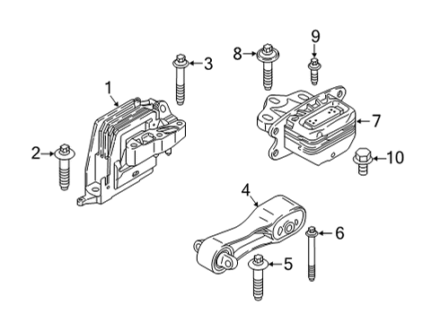 2020 BMW M235i xDrive Gran Coupe Automatic Transmission Asa-Bolt Diagram for 22116858061