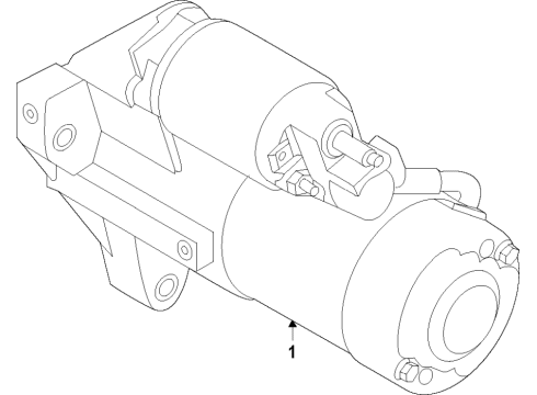 2021 INFINITI Q50 Starter Motor Assy-Starter Diagram for 23300-4GB0C