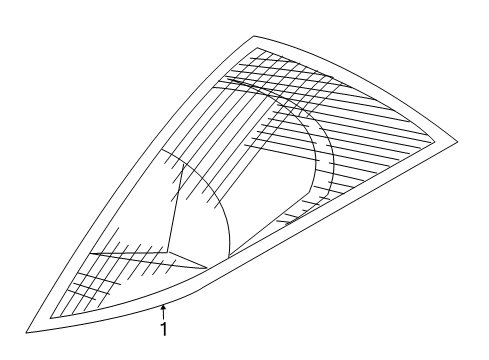 2003 Ford Focus Tail Lamps Tail Lamp Assembly Diagram for 1S4Z-13404-AA