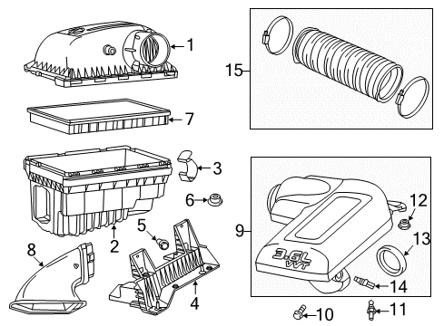 2013 Ram 1500 Filters Bracket-Air Cleaner Diagram for 53032453AE