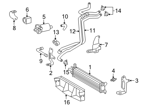 2006 Chrysler Crossfire Intercooler INTERCOOL Diagram for 5135362AA