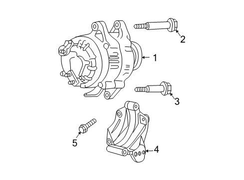 2005 Jeep Wrangler Alternator ALTERNATR-Engine Diagram for 56044530AC