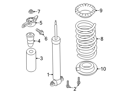 2019 Lincoln MKZ Shocks & Components - Rear Spring Diagram for HG9Z-5560-C