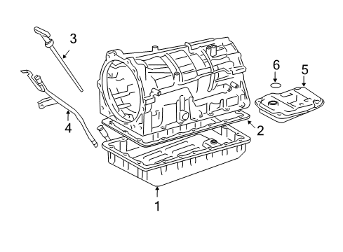 2003 Lexus GX470 Transmission Gage Sub-Assy, Transmission Oil Level Diagram for 35103-60211