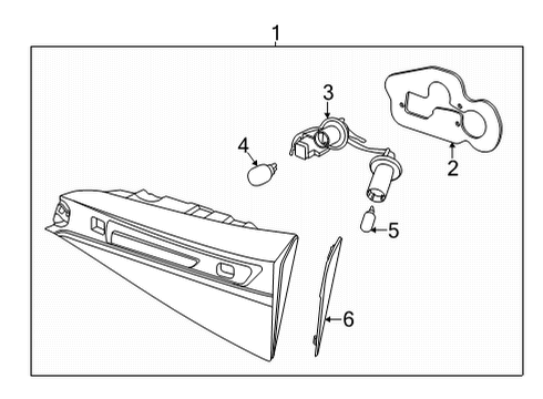 2021 Kia Seltos Bulbs Lamp Assembly-Rear Comb Diagram for 92403Q5110