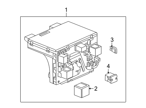 2003 Saturn Ion Electrical Components Body Control Module Assembly Diagram for 15797057