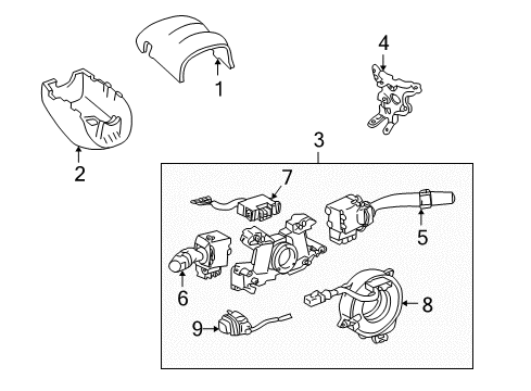 1998 Lexus LX470 Switches Switch WINDSHEILD Wi Diagram for 84652-60811