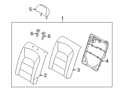 2018 Kia Forte5 Rear Seat Components COVERING ASSY-RR SEA Diagram for 89360A7951KMT