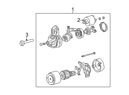 2006 Hyundai Tiburon Starter Bolt Diagram for 11404-10557-B