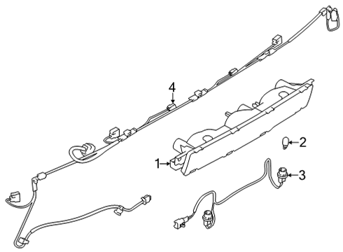 2022 Toyota GR86 Backup Lamps Wire Harness Diagram for SU003-08740