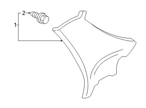 1998 Honda Accord Interior Trim - Quarter Panels Garnish Assy., R. RR. Pillar *B96L* (LIGHT LAPIS) Diagram for 84131-S84-A02ZA