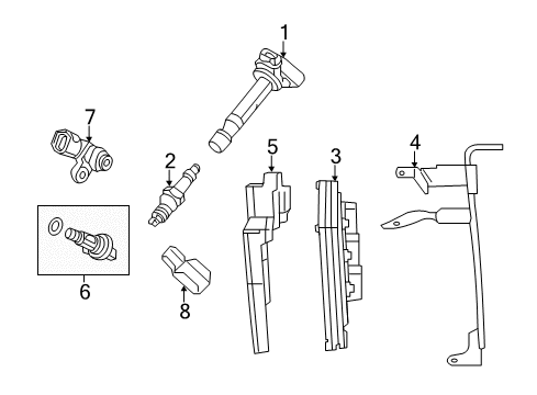 2014 Acura RLX Powertrain Control Cover, Powertrain Control Module Diagram for 37823-R9S-A00