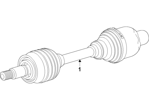 2020 Chevrolet Equinox Front Axle Axle Diagram for 84796313