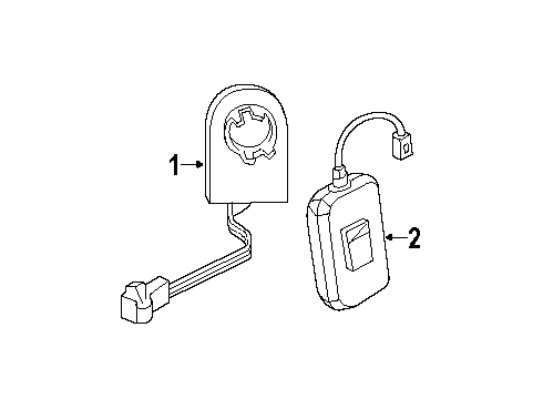 1999 Oldsmobile Silhouette Alarm System Module Diagram for 9382120