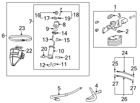 2011 Chevrolet Corvette Powertrain Control Seal-Engine Oil Cooler Adapter (O Ring) Diagram for 12613165
