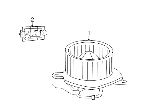 2010 Jeep Liberty Blower Motor & Fan Motor-Blower With Wheel Diagram for 68038827AA
