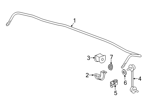 2016 Acura RLX Stabilizer Bar & Components - Rear Bracket, Right Rear Link Stabilizer Diagram for 52512-TY3-A00