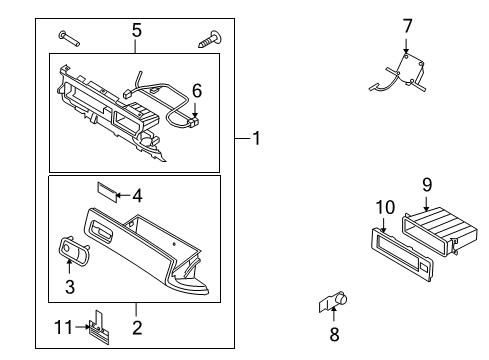 2005 Kia Amanti Glove Box Wiring Assembly-Glove Box Diagram for 918203F010